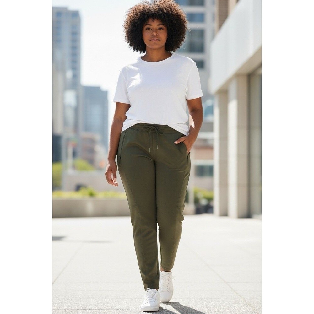 Old Navy High Waisted Ultracoze Performance Green Athletic Joggers Women’s Plus